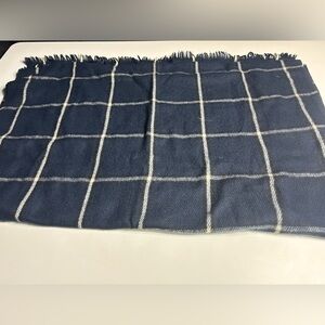 Primark Dark Blue Checkered Scarf